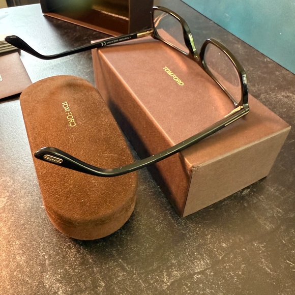 Tom Ford TF5295 002 Black Eyeglasses 56-17-145 Authenticity Card Like New Unisex - Picture 4 of 16